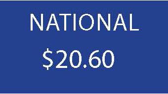 NATIONAL $20.60